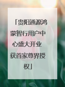 贵阳通源鸿蒙智行用户中心盛大开业 获首家尊界授权