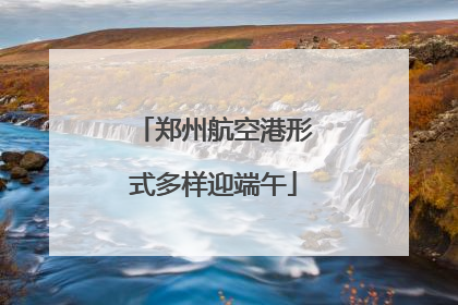 郑州航空港形式多样迎端午