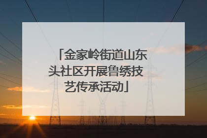 金家岭街道山东头社区开展鲁绣技艺传承活动