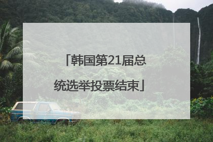 韩国第21届总统选举投票结束