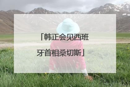 韩正会见西班牙首相桑切斯