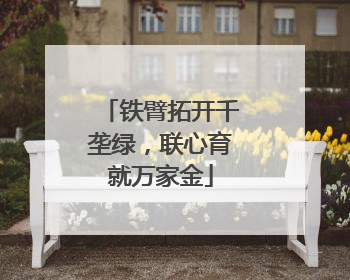 铁臂拓开千垄绿，联心育就万家金