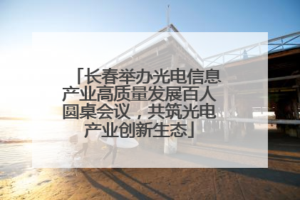 长春举办光电信息产业高质量发展百人圆桌会议，共筑光电产业创新生态