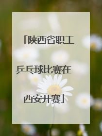 陕西省职工乒乓球比赛在西安开赛