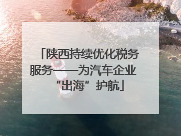 陕西持续优化税务服务——为汽车企业“出海”护航
