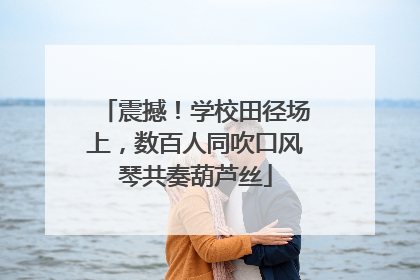 震撼！学校田径场上，数百人同吹口风琴共奏葫芦丝