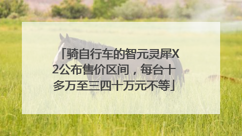 骑自行车的智元灵犀X2公布售价区间，每台十多万至三四十万元不等