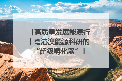 高质量发展能源行丨粤港澳能源科研的“超级孵化器”