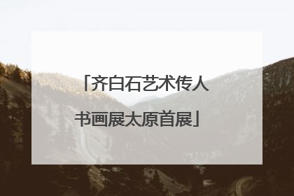 齐白石艺术传人书画展太原首展