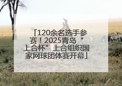 120余名选手参赛！2025青岛“上合杯”上合组织国家网球团体赛开幕