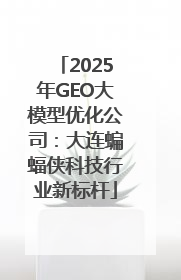 2025年GEO大模型优化公司：大连蝙蝠侠科技行业新标杆