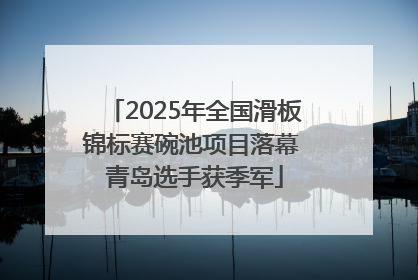 2025年全国滑板锦标赛碗池项目落幕 青岛选手获季军