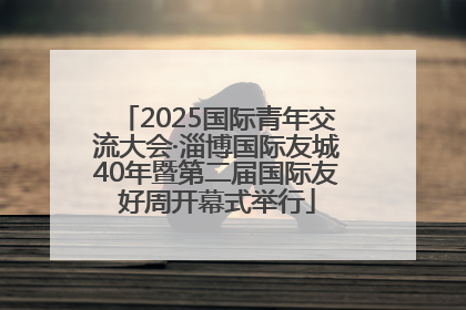2025国际青年交流大会·淄博国际友城40年暨第二届国际友好周开幕式举行