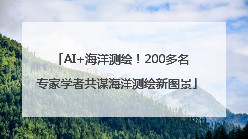 AI+海洋测绘！200多名专家学者共谋海洋测绘新图景