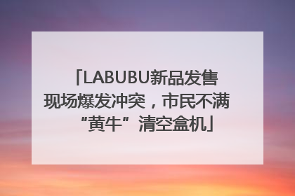 LABUBU新品发售现场爆发冲突，市民不满“黄牛”清空盒机
